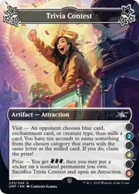 Magic: The Gathering - Unfinity - Trivia Contest (2-4-6) (Foil) - Uncommon/233 Lightly Played