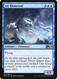 Magic: The Gathering Single - Core Set 2020 - Air Elemental Common/044 Lightly Played