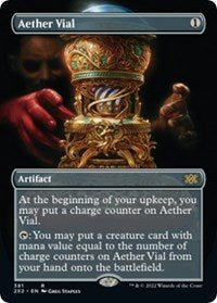 Magic: The Gathering Single - Double Masters 2022 - Aether Vial (Borderless) - Rare/391 Lightly Played