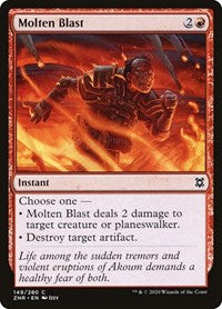 Magic: The Gathering Single - Zendikar Rising - Molten Blast - Common/149 Lightly Played