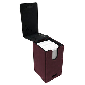 Deckbox: Alcove Tower- Suede Collection Ruby