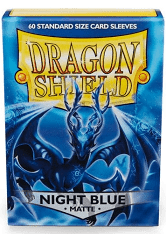 Dragon Shields: 60 sleeves - Matte Night Blue Standard Sleeves