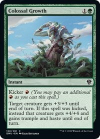 Magic: The Gathering Single - Dominaria United - Colossal Growth (Foil) - Common/158 Lightly Played