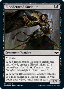 Magic: The Gathering - Innistrad: Crimson Vow - Bloodcrazed Socialite Common/096 Lightly Played