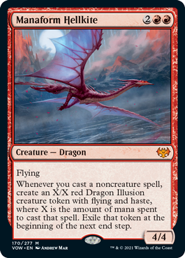 Magic: The Gathering - Innistrad: Crimson Vow - Manaform Hellkite FOIL Mythic/170 Lightly Played