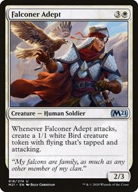 Magic: The Gathering - Core Set 2021 - Falconer Adept FOIL Uncommon/018 Lightly Played
