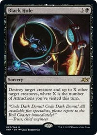 Magic: The Gathering - Unfinity - Black Hole - FOIL Rare/067 Lightly Played