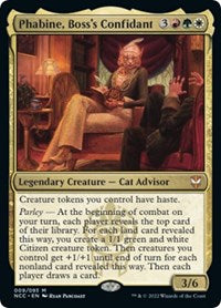 Magic: The Gathering Single - Commander: Streets of New Capenna - Phabine, Boss's Confidant Mythic/009 Lightly Played