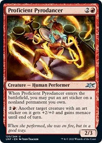Magic: The Gathering - Unfinity - Proficient Pyrodancer (Foil) - Uncommon/120 Lightly Played