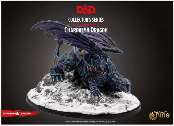 Dungeons and Dragons RPG: Icewind Dale: Rime of the Frostmaiden - Dragon of Black Ice (1 fig) - Chardalyn Dragon