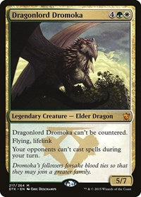 Magic: The Gathering - Dragons of Tarkir - Dragonlord Dromoka - Mythic/217 Lightly Played