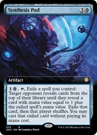 Magic: The Gathering Single - Commander: Phyrexia: All Will Be One - Synthesis Pod (Extended Art) - FOIL Rare/033 Lightly Played