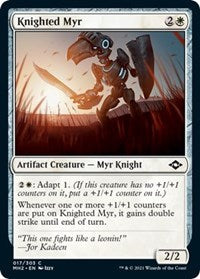 Magic: The Gathering Single - Modern Horizons 2 - Knighted Myr - Common/017 Lightly Played