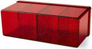 Dragon Shield Four Compartment Box: Ruby