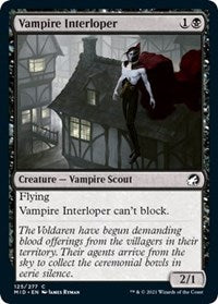 Magic: The Gathering Single - Innistrad: Midnight Hunt - Vampire Interloper - Common/125 Lightly Played