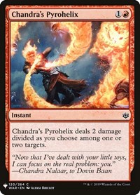 Magic: The Gathering - The List - War of the Spark - Chandra's Pyrohelix Common/120 Lightly Played
