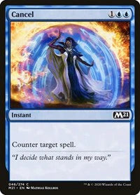 Magic: The Gathering Single - Core Set 2021 - Cancel Common/046 Lightly Played