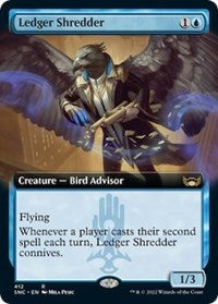 Magic: The Gathering Single - Streets of New Capenna - Ledger Shredder (Extended Art) - Rare/412 Lightly Played