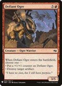 Magic: The Gathering Single - The List - Fate Reforged - Defiant Ogre - Common/096 Lightly Played