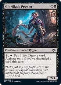 Magic: The Gathering Single - Modern Horizons 2 - Gilt-Blade Prowler (Foil) - Common/086 Lightly Played