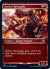 Magic: The Gathering Single - Kamigawa: Neon Dynasty - Upriser Renegade (Showcase) FOIL Uncommon/324 Lightly Played