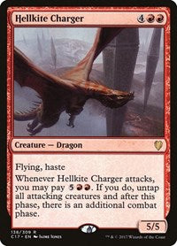 Magic: The Gathering - Commander 2017 - Hellkite Charger Rare/138 Lightly Played