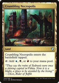 Magic: The Gathering Single - The List - Commander 2017 - Crumbling Necropolis - Uncommon/244 Lightly Played