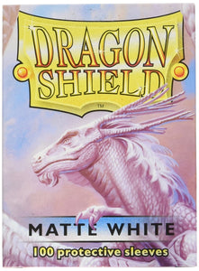 Dragon Shields: (100) Matte White Standard Sleeves