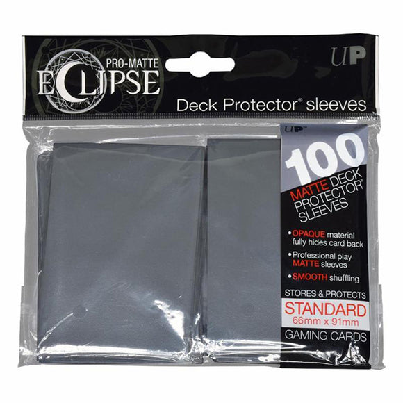 Deck Protectors: Pro-Matte- Eclipse Smoke Grey (100 count)