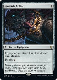 Magic: The Gathering Single - Commander Legends: Battle for Baldur's Gate - Basilisk Collar (Foil) - Rare/300 Lightly Played