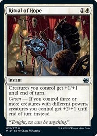 Magic: The Gathering Single - Innistrad: Midnight Hunt - Ritual of Hope - Uncommon/031 Lightly Played