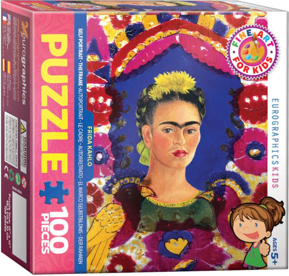 Frida Kahlo - Self Portrait - The Frame 100-Piece Puzzle