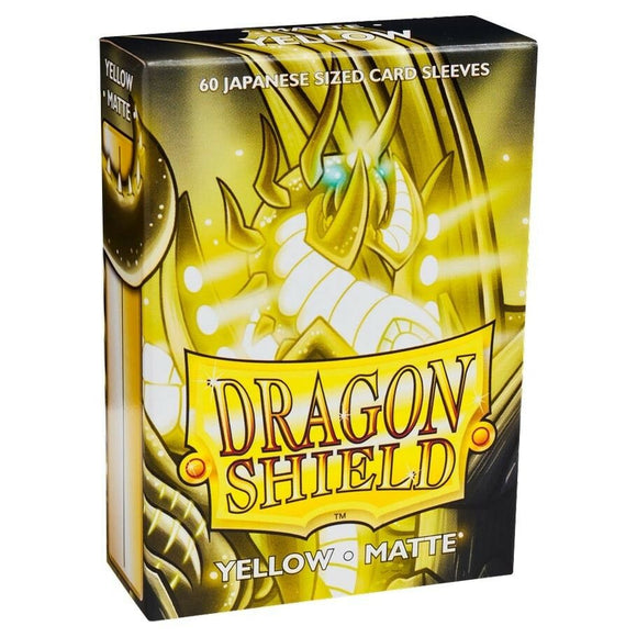 Dragon Shields: (60) Matte Yellow Japanese Sleeves