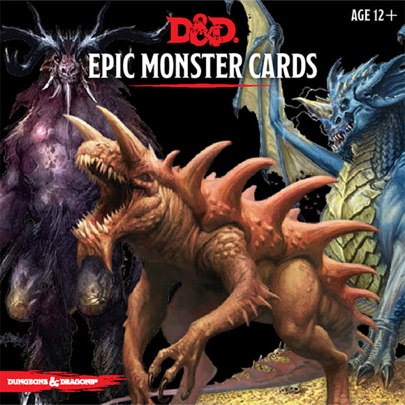 D&D 5th Edition: Monster Cards- Epic Monsters