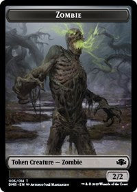 Magic: The Gathering Single - Dominaria Remastered - Zombie // Griffin Double-sided (Foil) - Token/005 Lightly Played