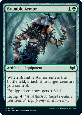 Magic: The Gathering - Innistrad: Crimson Vow - Bramble Armor Common/188 Lightly Played