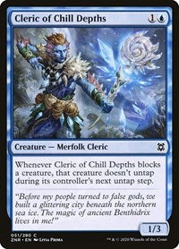 Magic: The Gathering Single - Zendikar Rising - Cleric of Chill Depths Common/051 Lightly Played