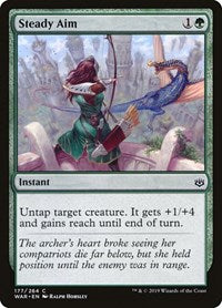 Magic: The Gathering - War of the Spark - Steady Aim Common/177 Lightly Played