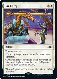 Magic: The Gathering - Unfinity - Bar Entry (Foil) - Common/004 Lightly Played