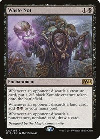 Magic: The Gathering - M15 - Waste Not Rare/115 Moderately Played