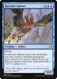 Magic: The Gathering - War of the Spark - Rescuer Sphinx Uncommon/065 Lightly Played
