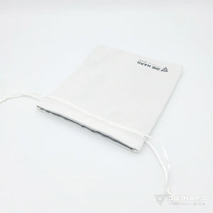 Satin Lined Velvet Bag - Medium White (5" x 6.5")