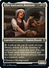 Magic: The Gathering Single - Commander Legends: Battle for Baldur's Gate - Ellyn Harbreeze, Busybody (Foil Etched) - Uncommon/472 Lightly Played