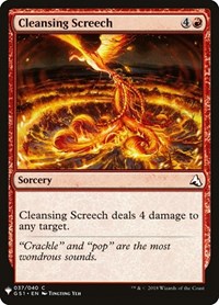 Magic: The Gathering Single - The List - Global Series Jiang Yanggu & Mu Yanling - Cleansing Screech - Common/037 Lightly Played