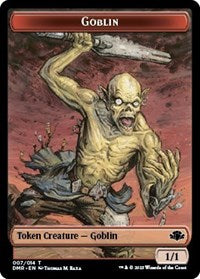 Magic: The Gathering Single - Dominaria Remastered - Goblin // Squirrel Double-sided Token (Foil) - Token/007 Lightly Played