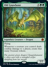 Magic: The Gathering - Adventures in the Forgotten Realms - Old Gnawbone - FOIL Mythic/197 Lightly Played