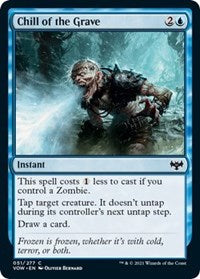 Magic: The Gathering - Innistrad: Crimson Vow - Chill of the Grave (Foil) - Common/051 Lightly Played