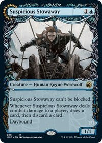 Magic: The Gathering Single - Innistrad: Midnight Hunt - Suspicious Stowaway (Showcase) (Foil) - Rare/288 Lightly Played