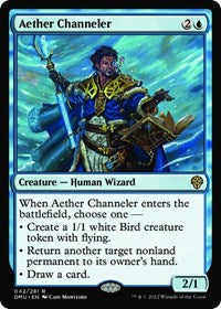 Magic: The Gathering Single - Dominaria United - Aether Channeler - FOIL Rare/042 Lightly Played