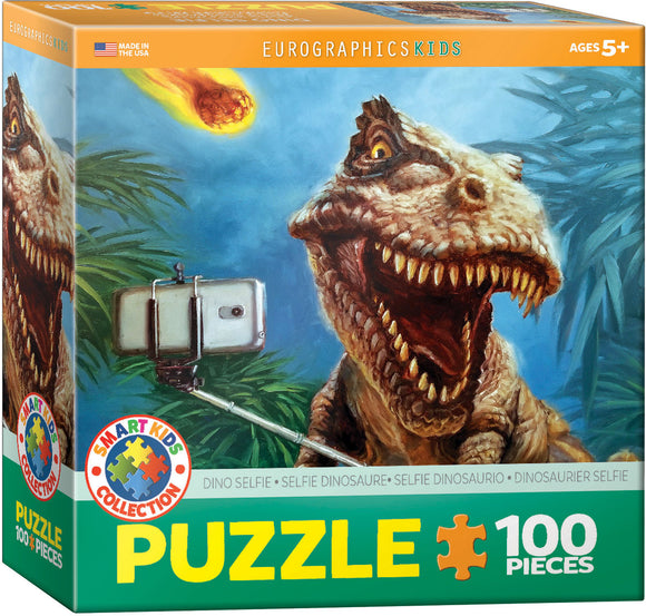 Dino Selfie by Lucia Heffernan 100-Piece Puzzle